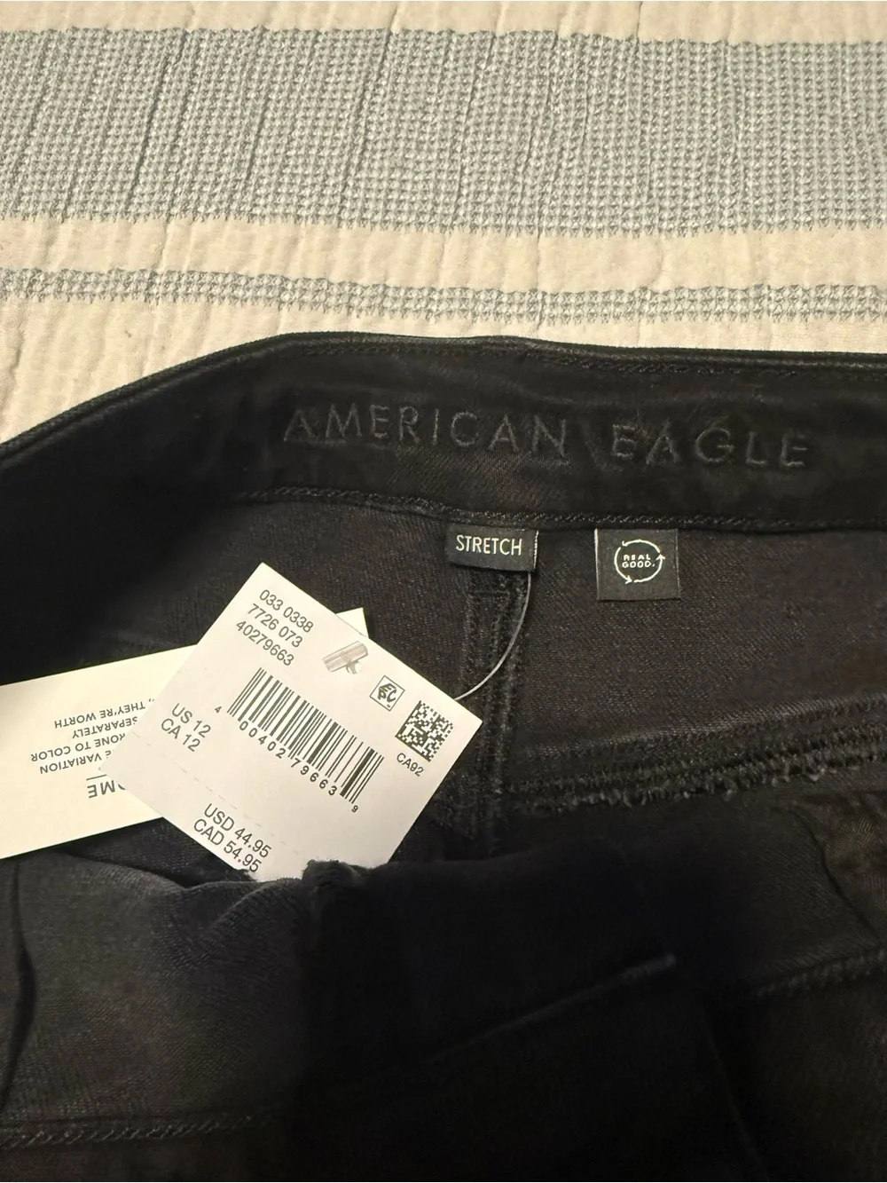 American Eagle Black Denim Shorts